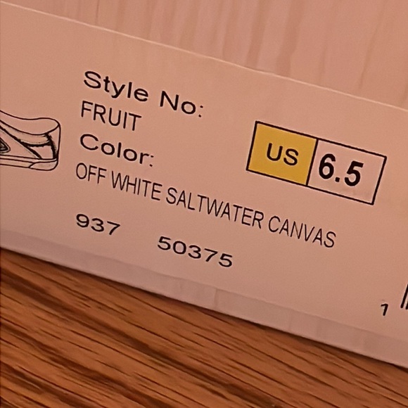 Blowfish Malibu Fruit Canvas Lace-Up Sneaker. Size 6.5 Off White Saltwater. NEW! - Picture 15 of 15